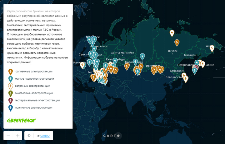 Карта гринпис спб